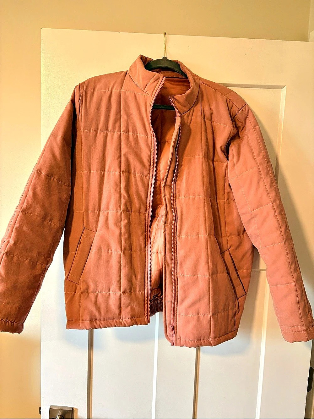Quilted Jacket in Pink Like New